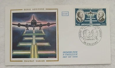 FRANCE 1971 - SERIE AERIENNE - DAURAT VANIER - FDC - Image 1 of 2