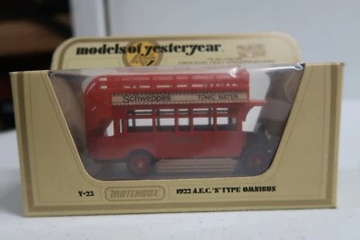 1922 A.E.C. "S" Type Omnibus Schweppes Matchbox Models Of Yesteryear Y-23 1:72 S - Image 1 of 4