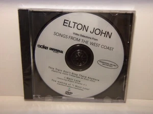 PROMO DVD (NOT CD) ELTON JOHN VIDEO "SONGS FROM THE WEST COAST" NEW SEALED - Picture 1 of 3