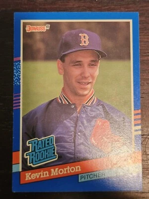 1991 Donruss - Rated Rookie No Pattern on Right Border #37 Kevin Morton (RC) - Image 1 of 2
