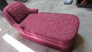 Designer Loveseat Chaise Fainting Couch Vinatge - Picture 1 of 7