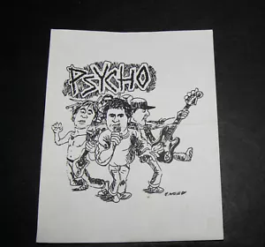 PSYCHO 1984 BRIAN WALSBY STICKER shirt poster Cancerous Growth GangGreen anthrax - Picture 1 of 2