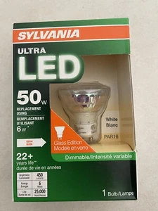 Sylvania Light Bulb LED Ultra PAR16 GU10 6W 50W 450L Flood Dimmable 6 pack - Picture 1 of 2