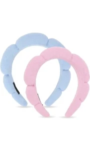 Spa Headbands for Washing Face or Facial, Set of 2 Skincare Headbands, Terry ... - Picture 1 of 4