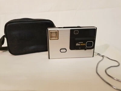 Vintage Compact Camera Kodak Disk 4000, + Flash & Case CC38 - Image 1 of 3