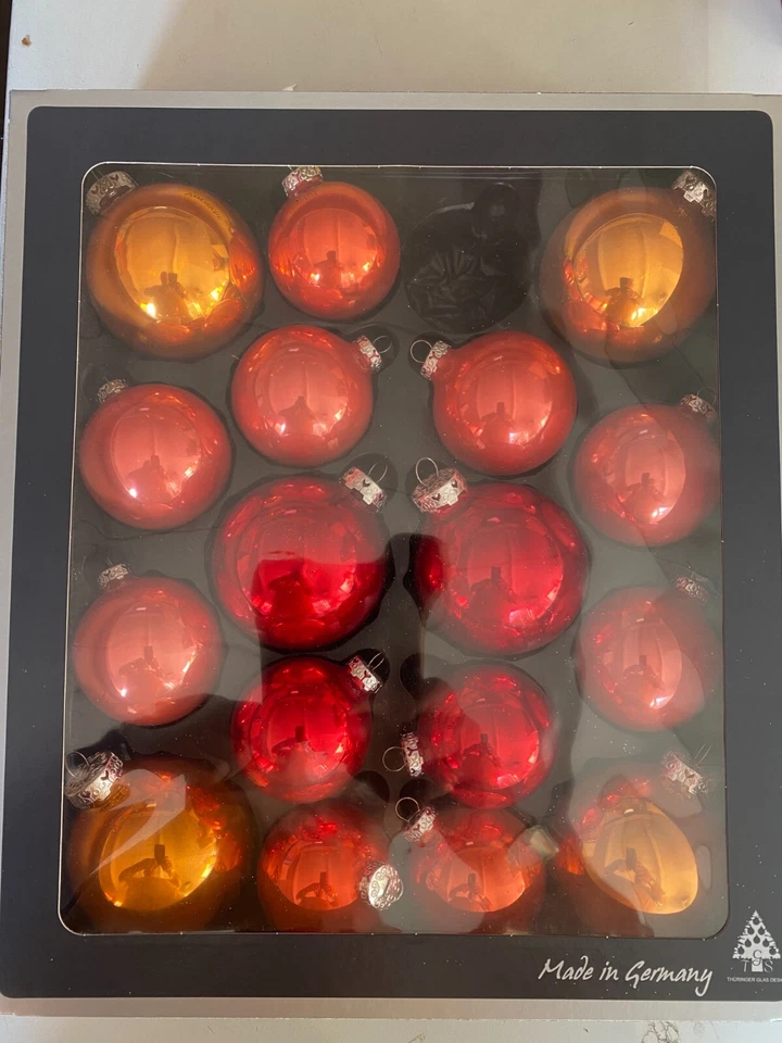 THÜRINGER GLASDESIGN Weihnachtsbaumkugel Glow, Weihnachtsdeko, Christbaumschmuck - Bild 1 von 1