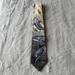 Corbata para hombre Endangered Species Orca 100 % seda - Imagen 1 de 9