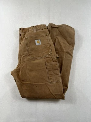 Pantalones de Lona Carhartt B01BRN Doble Rodilla Años 90 De Colección Pato Carpintero Talla 36x32 Remaches Foto 1 de 4