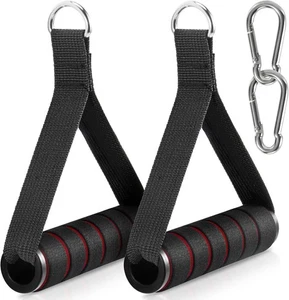2 Pack Exercise Handles for Cable Machines, Gym, Resistance Bands & Pilates - Picture 1 of 8