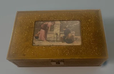 De Colección Samoset Caja de Chocolate Metal Cigarrillo Cigarrillo Joyería Baratija Espejo Lata de Caramelo Foto 1 de 4