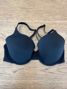 Victoria's Secret Black Logo Strap 44D T-Shirt Lightly Lined Full Coverage Bra - Picture 1 of 2