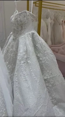 Sparkling Wedding Dress Ball Gown Bridal Gown Luxurious Dress - Image 1 of 2