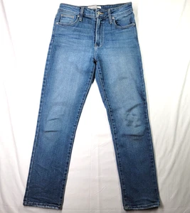 Jeans donna Just nero denim taglia 27" x 28" gamba dritta blu lavaggio medio - Foto 1 di 18