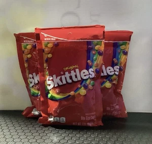 3 Bags Skittles Original 7.2 Ounce Bags Resealable Bags Candy Bulk - Picture 1 of 3