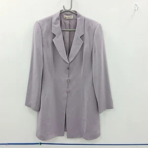 Jacques Vert Longline Suit Jacket UK 12 Purple Smart Formal RMF17-SM - Picture 1 of 7