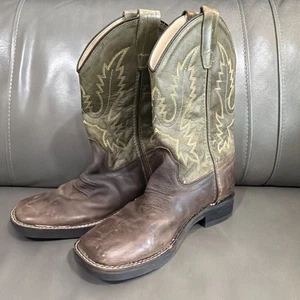 Kinder 6,5 - Old West Stiefel Größe 6,5 Leder Rancher - Bild 1 von 10