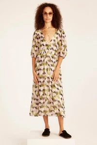 J. CREW Lurex Metallic Threads Chiffon Midi Dress Patchwork Print Womens Size 8 - Picture 1 of 18