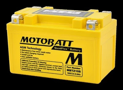 MotoBatt MBTZ10S 12V 8,6Ah – Batteria AGM Sigillata e Precaricata MOTOBATT - Immagine 1 di 4