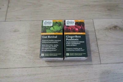 Gaia Herbs Resurrección Intestinal Apoyo Digestivo y Remolacha de Jengibre 2x60 Cápsulas Veganas Exp 27 Foto 1 de 4