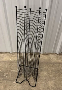 Schwarz Metall Draht Kugeln CD Aufbewahrung Regal Turm hält 120 Ständer Y2K Media Disc 37" - Bild 1 von 11
