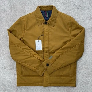 Paul Smith PS Jacket Nylon Showerproof Mustard Harrington Style Size S M BNWT - Picture 1 of 9