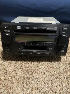 03 05 04 Toyota 4runner JBL 6 CD disc changer player cassette radio 86120-35201 - Picture 1 of 5