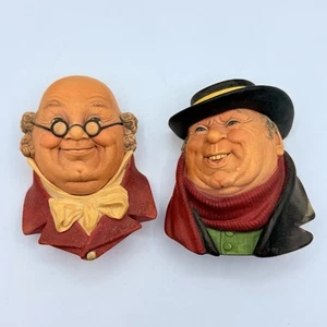 Bossons Chalkware Head Charles Dickens Tony Weller & Mr Pickwick 1964 - Picture 1 of 14
