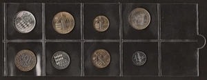 MONACO  8 coins Set 1975-1977 Mint Set + 1 Euro - Picture 1 of 2
