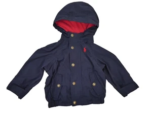 Ralph Lauren Jacket Boys Toddler Hooded Softshell Anorak Navy Blue 18 m - Picture 1 of 14