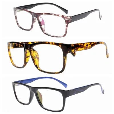 Men Women Stylish Square Acetate Adjustable Reading Glass +1.0~+4.0 4.5 5.0 +6.0