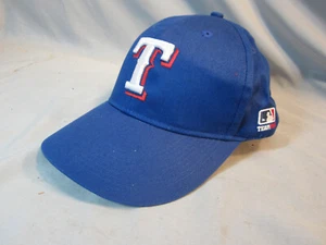 Cappello/Cappello Texas Rangers Blu Ricamato Adulto MLB Baseball Sport - Foto 1 di 2