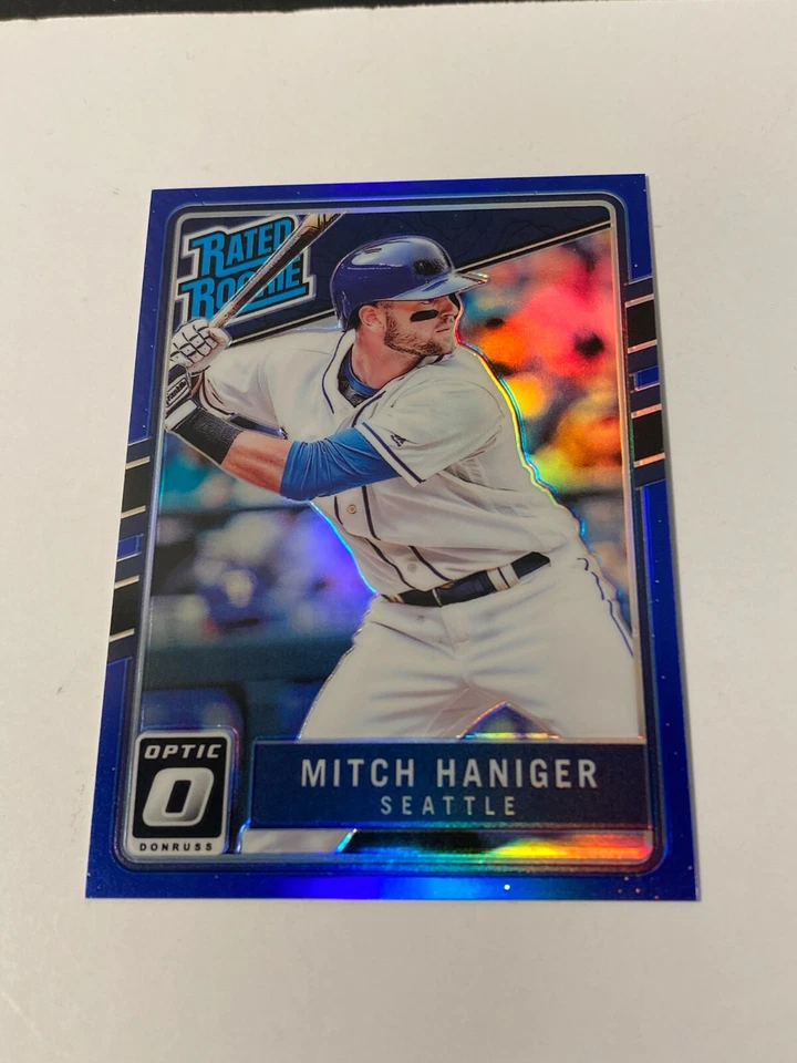 MITCH HANIGER 2017 OPTIC RATED ROOKIE BLUE PRIZM # /149 - Image 1 of 2