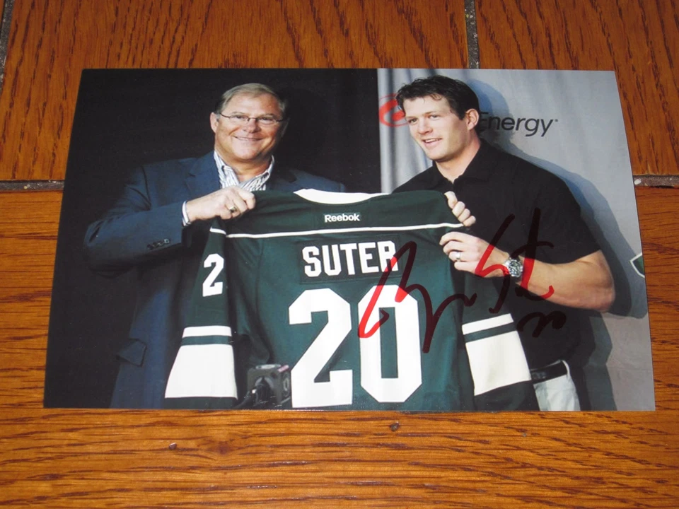 FOTO AUTOGRAFIADA DE RYAN SUTER MINNESOTA WILD 4X6 #2 Foto 1 de 1