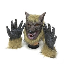 Crazy Wolf Mask Claws Masks Halloween Costume For Halloween Horror Nights New