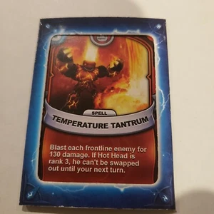 SKYLANDERS BATTLECAST CHARACTER CARDS, TEMPERATURE TANTRUM #5 SPELL CARD, RARE - Picture 1 of 1