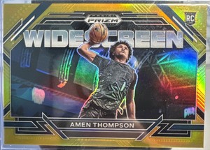2023 Prizm Draft Widescreen Amen Thompson Gold /10