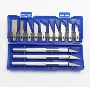 Hobby Knife Hobby Tool Crafts Cutting Scalpel Durable 13 Piece Art Set - Bild 1 von 2