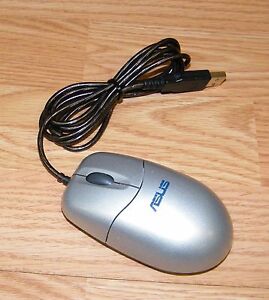 Genuine Asus (MO13UO) Gray USB Wired 3-Button Optical Scroll Mouse Only *READ* 