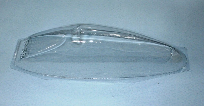 YELLOW AIRCRAFT P-38 LIGHTNING RC MODEL CLEAR CANOPY ONLY - NO FRAME - Image 1 of 1