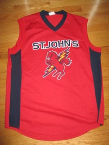 Vintage Majestic ST JOHN'S REDMEN (LG) Basketball Jersey - Picture 1 of 3