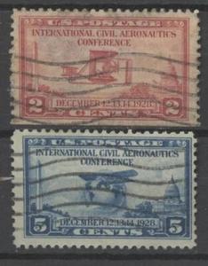 Nº: 127247 - USA - CORREO AÉREO - LOTE DE 2 SELLOS ANTIGUOS - ¡USADOS!! - Imagen 1 de 1