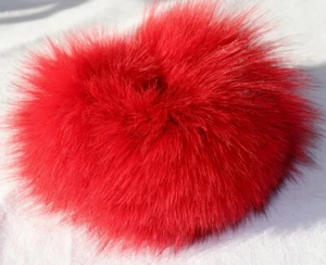 Fur Hair Bands Blue Fox Bracelet Cuff fuchs Hair Jewelry Fur Red - Picture 1 of 2