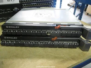 Dell DR694 PT1016 Emulex 4 Go 16 ports Fibre Channel Pass Thru MODULE + 16X SFP - Photo 1/2