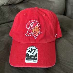 Tampa Bay Buccaneers ’47 Brand Cleanup Throwback Zubaz Retro Bucs Adjustable Hat - Picture 1 of 5