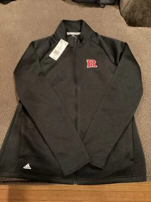 Chaqueta de golf Rutgers University Adidas cremallera completa para mujer L nueva con etiquetas ligera  Foto 1 de 4