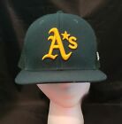Oakland A's Baseball Hat New Era 7-1/4 Authentic Official On Field Cap Tropical 