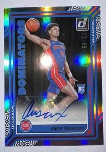 2023-24 Ausar Thompson Panini Donruss Basketball Dominators Auto #72/99 Rookie - Picture 1 of 2