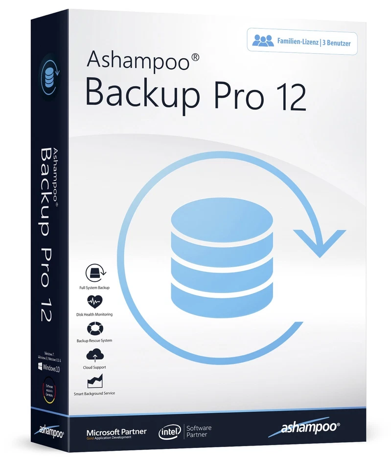 Ashampoo Backup Pro 12 - 3-Platz-Lizenz - Download Version - Datensicherung -ESD - Bild 1 von 4