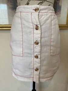 Anthropologie Amadi Button Front Linen Skirt XS - Picture 1 of 6