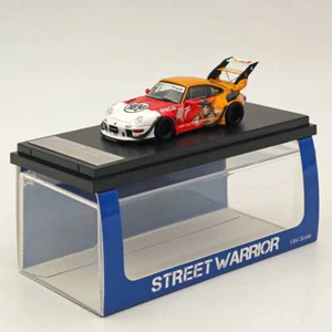 SW 1:64 Dragon Ball RWB 993 911 Racing Sport Modello Rosso Auto Metallo Diecast - Foto 1 di 7